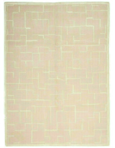 Tappeto Nepalese Brick 132 in Lana Beige 170x240 cm Fatto...