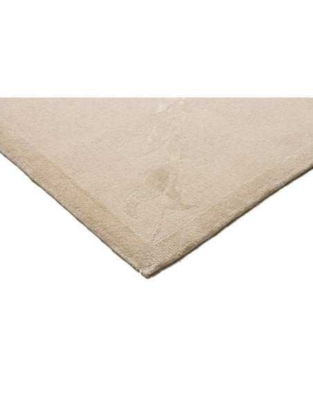 Tappeto Nepalese Design 11/132 Beige 251x305 cm Fatto a Mano