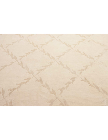 Tappeto Nepalese Design 11/132 Beige 251x305 cm Fatto a Mano