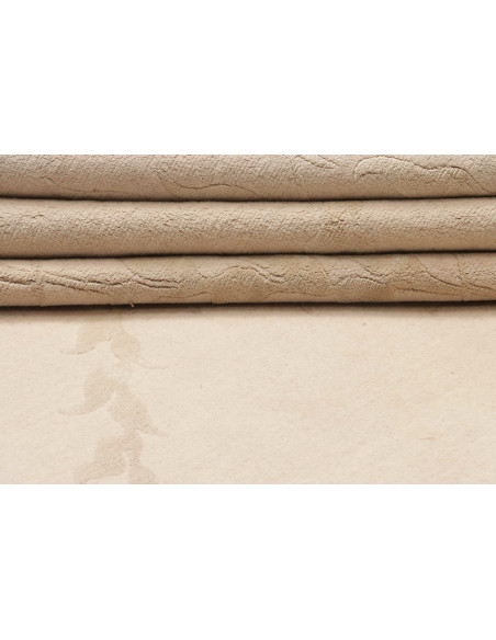 Tappeto Nepalese Design 11/132 Beige 251x305 cm Fatto a Mano