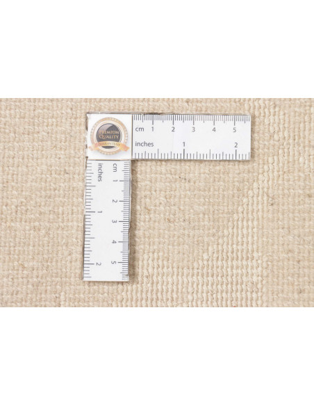 Tappeto Nepalese Design 11/132 Beige 251x305 cm Fatto a Mano